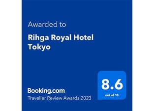 Traveler Review Award 2023 리뷰 평점 8.6점을 획득하여 다음과 같은 상을 받았습니다.