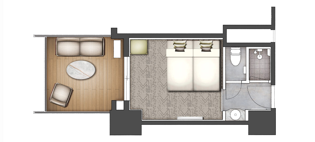 Twin Room with Terrace